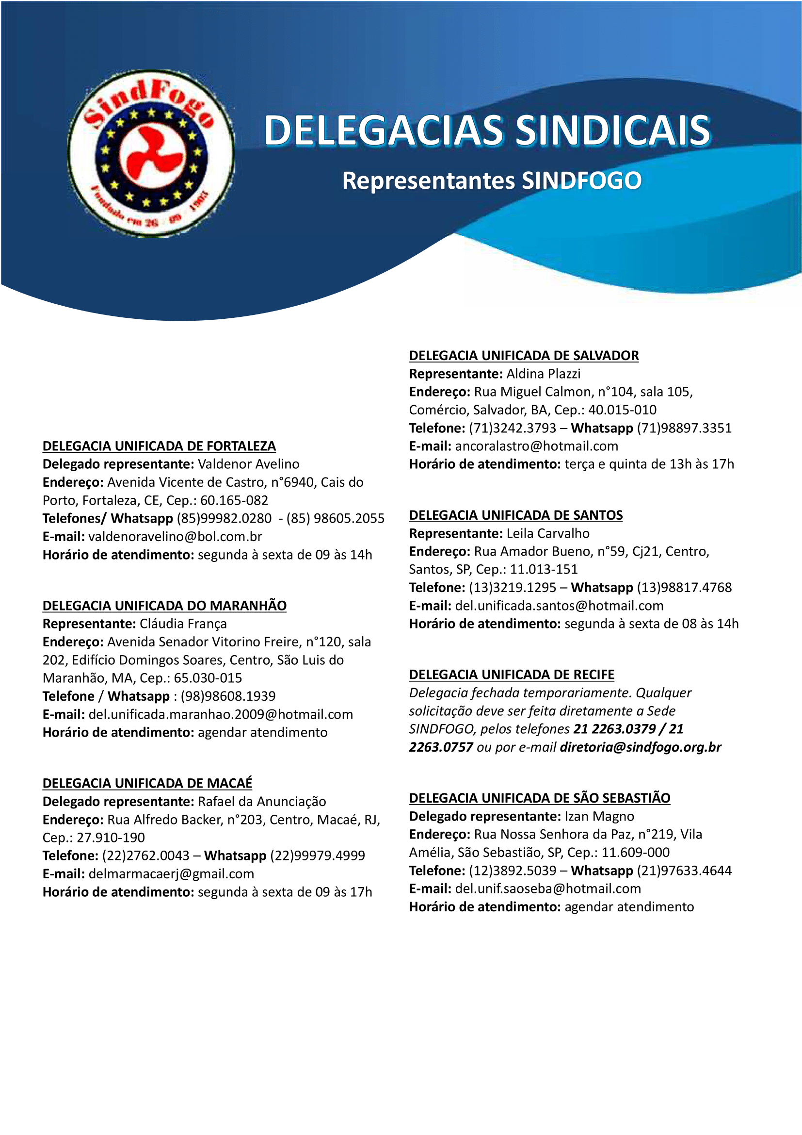 Delegacias Sindicais 2023-1